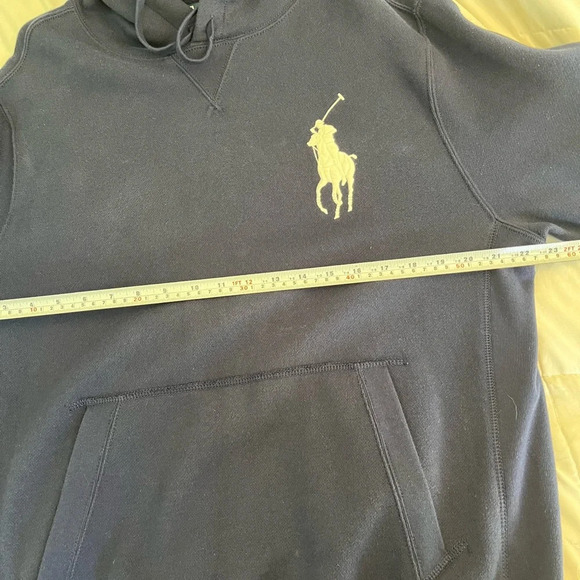 Polo Ralph Lauren Big Pony Fleece Hoodie, Blue Size Large, Preppy, Old Money. - Picture 14 of 16